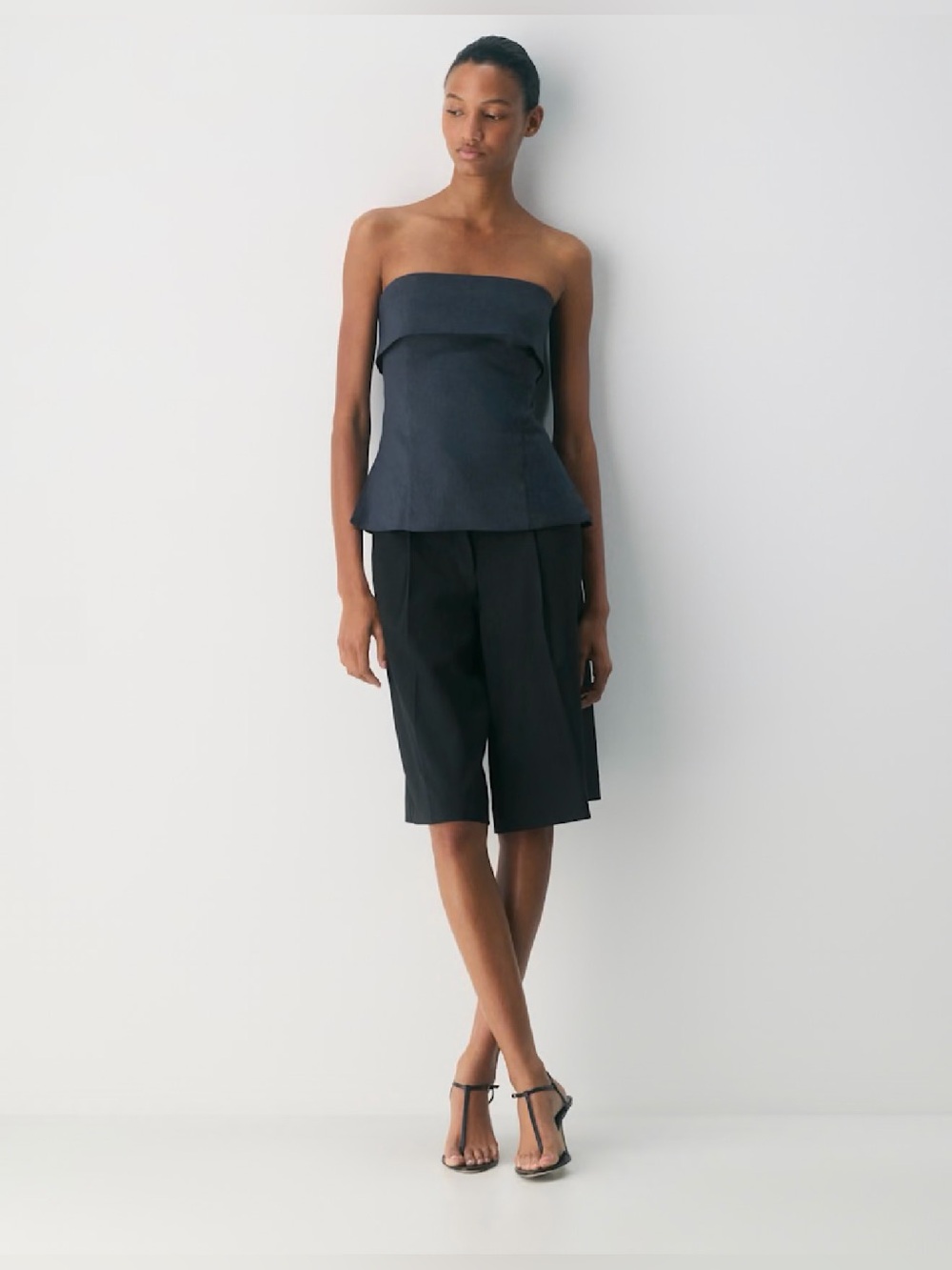 Aritzia Babaton Element Linen Tube Top